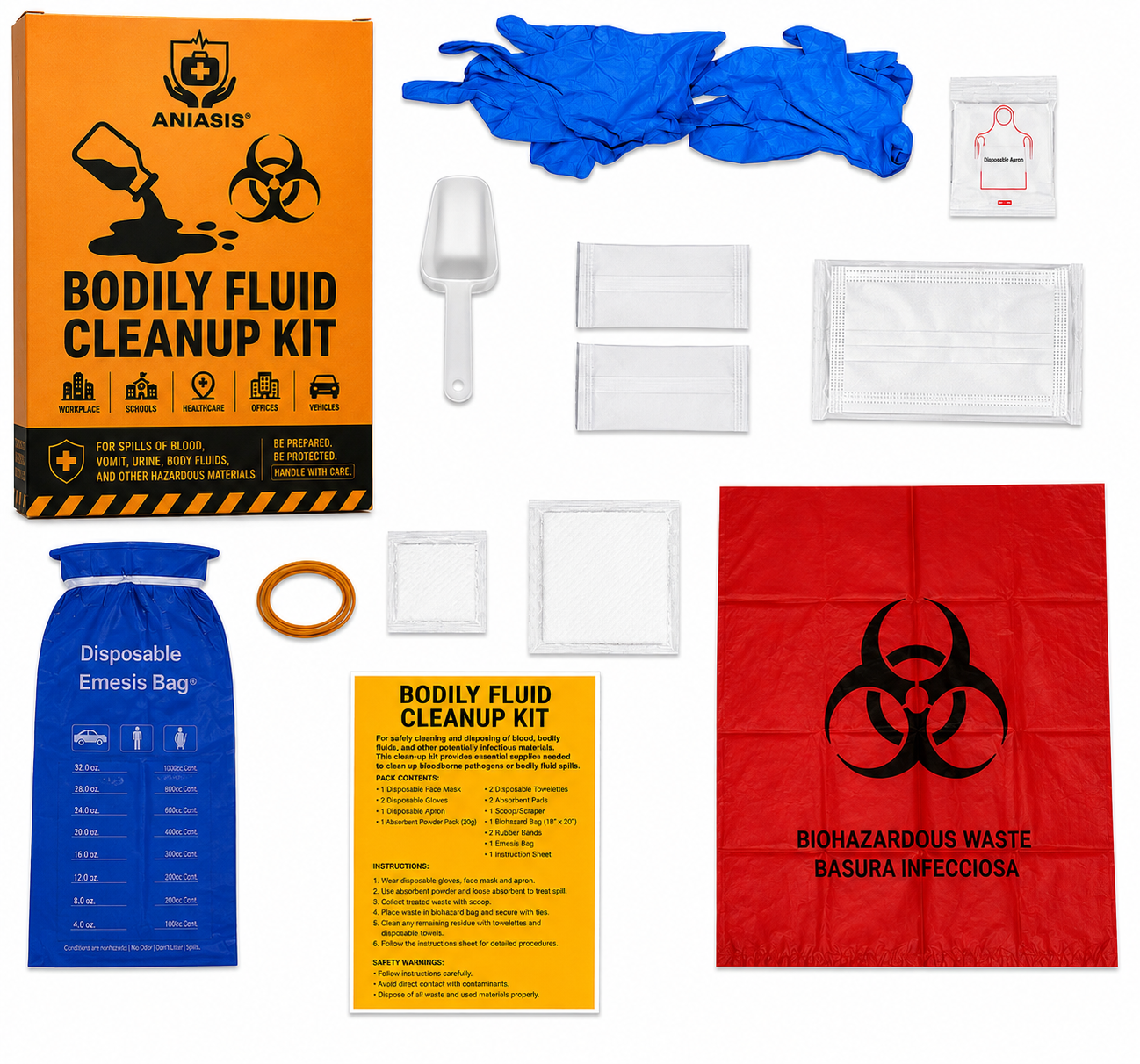Aniasis Fluid Spill Cleanup Kit