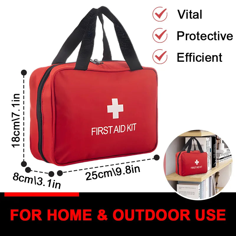 First Aid Kit, Premium Compact Trauma Medical Kits for Any Emergencies, Ideal for Home, Office, Car, Travel, Outdoor, Camping,